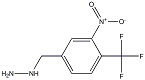 3-NITRO-4-TRIFLUOROMETHYL-BENZYL-HYDRAZINE Struktur