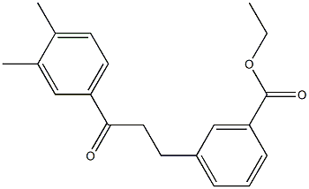 3-(3-CARBOETHOXYPHENYL)-3',4'-DIMETHYLPROPIOPHENONE Struktur