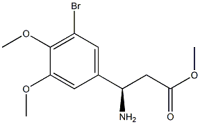 METHYL (3R)-3-AMINO-3-(5-BROMO-3,4-DIMETHOXYPHENYL)PROPANOATE Struktur