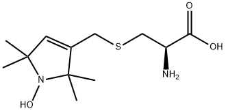 L-2-AMINO-3-[THIOMETHYL-1-(1-OXYL-2,2,5,5-TETRAMETHYL-3-PYRROLINYL)]PROPIONIC ACID Struktur