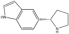 5-((2S)PYRROLIDIN-2-YL)INDOLE Struktur