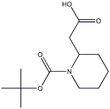 N-T-BOC-PIPERIDIN-2-YL-ACETIC ACID Struktur