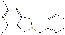 6-BENZYL-4-CHLORO-6,7-DIHYDRO-2-METHYL-5H-PYRROLO[3,4-D]PYRIMIDINE Struktur