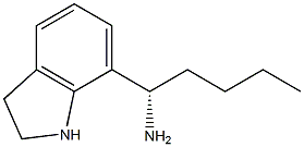 (1S)-1-INDOLIN-7-YLPENTYLAMINE Struktur