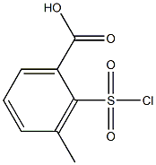 2-(CHLOROSULFONYL)-3-METHYLBENZOIC ACID Struktur