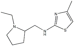 N-[(1-ETHYLPYRROLIDIN-2-YL)METHYL]-4-METHYL-1,3-THIAZOL-2-AMINE Struktur