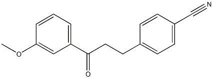 3-(4-CYANOPHENYL)-3'-METHOXYPROPIOPHENONE Struktur