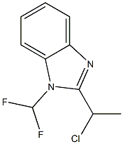 2-(1-CHLOROETHYL)-1-(DIFLUOROMETHYL)-1H-BENZIMIDAZOLE Struktur