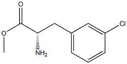 METHYL (2S)-2-AMINO-3-(3-CHLOROPHENYL)PROPANOATE Struktur