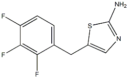 5-(2,3,4-TRIFLUOROBENZYL)-1,3-THIAZOL-2-AMINE Struktur