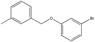 3-BROMOPHENYL-(3-METHYLBENZYL)ETHER Struktur