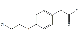 [4-(2-CHLORO-ETHOXY)-PHENYL]-ACETIC ACID METHYL ESTER Struktur