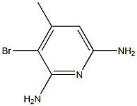 3-BROMO-4-METHYLPYRIDINE-2,6-DIAMINE Struktur