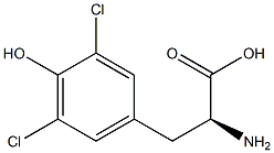 DL-(3,5-DICHLORO)TYROSINE Struktur