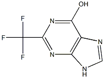 2-(TRIFLUOROMETHYL)-9H-PURIN-6-OL Struktur