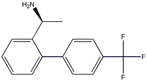 (1S)-1-(2-[4-(TRIFLUOROMETHYL)PHENYL]PHENYL)ETHYLAMINE Struktur