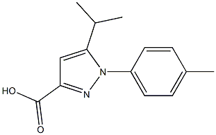 5-ISOPROPYL-1-P-TOLYL-1H-PYRAZOLE-3-CARBOXYLIC ACID Struktur