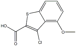 3-CHLORO-4-METHOXY-1-BENZOTHIOPHENE-2-CARBOXYLIC ACID Struktur