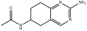 N-(2-AMINO-5,6,7,8-TETRAHYDRO-6-QUINAZOLINYL)ACETAMIDE Struktur