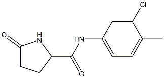 5-OXO-PYRROLIDINE-2-CARBOXYLIC ACID (3-CHLORO-4-METHYL-PHENYL)-AMIDE Struktur