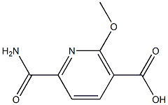 6-(AMINOCARBONYL)-2-METHOXYNICOTINIC ACID Struktur