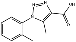 5-METHYL-1-O-TOLYL-1H-[1,2,3]TRIAZOLE-4-CARBOXYLIC ACID Struktur