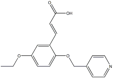 (2E)-3-[5-ETHOXY-2-(PYRIDIN-4-YLMETHOXY)PHENYL]ACRYLIC ACID Struktur