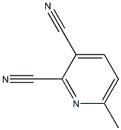 6-METHYLPYRIDINE-2,3-DICARBONITRILE Struktur