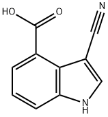 3-CYANOINDOLE-4-CARBOXYLIC ACID Struktur