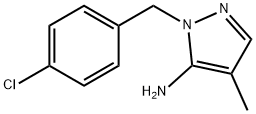 2-(4-CHLORO-BENZYL)-4-METHYL-2H-PYRAZOL-3-YLAMINE Struktur