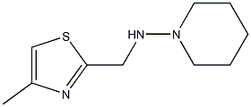 (4-METHYL-THIAZOL-2-YLMETHYL)-PIPERIDIN-1-YL-AMINE Struktur