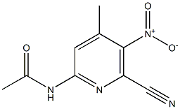 N-(6-CYANO-4-METHYL-5-NITROPYRIDIN-2-YL)ACETAMIDE Struktur