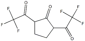 2,5-BIS(TRIFLUOROACETYL)CYCLOPENTANONE Struktur