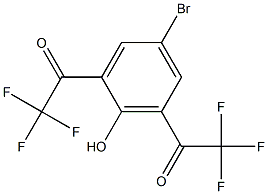 4-BROMO-2,6-BIS(TRIFLUOROACETYL)PHENOL Struktur