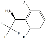 2-((1S)-1-AMINO-2,2,2-TRIFLUOROETHYL)-3-CHLOROPHENOL Struktur