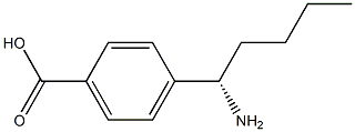 4-((1S)-1-AMINOPENTYL)BENZOIC ACID Struktur