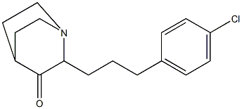 2-(4-CHLOROPHENYLPROPYL)-3-QUINUCLIDONE Struktur