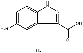 5-AMINO-1H-INDAZOLE-3-CARBOXYLIC ACID HYDROCHLORIDE Struktur