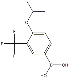 4-ISOPROPOXY-3-(TRIFLUOROMETHYL)BENZENEBORONIC ACID Struktur