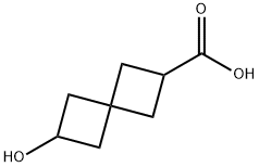 6-HYDROXYSPIRO[3.3]HEPTANE-2-CARBOXYLIC ACID Struktur