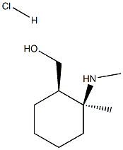 (2-METHYL-CIS-2-METHYLAMINO-CYCLOHEXYL)-METHANOL HYDROCHLORIDE Struktur