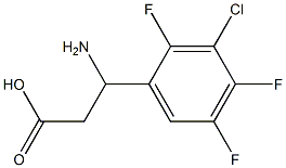 3-AMINO-3-(3-CHLORO-2,4,5-TRIFLUORO-PHENYL)-PROPIONIC ACID Struktur