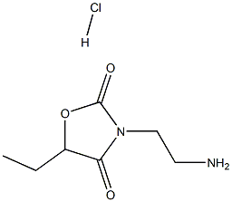 3-(2-AMINO-ETHYL)-5-ETHYL-OXAZOLIDINE-2,4-DIONE HYDROCHLORIDE Struktur