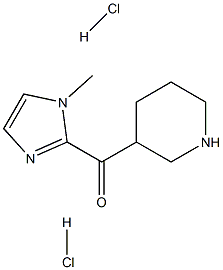 (1-METHYL-1H-IMIDAZOL-2-YL)-PIPERIDIN-3-YL-METHANONE DIHYDROCHLORIDE Struktur