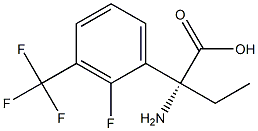 (2R)-2-AMINO-2-[2-FLUORO-3-(TRIFLUOROMETHYL)PHENYL]BUTANOIC ACID Struktur