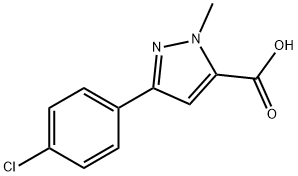 3-(4-CHLOROPHENYL)-1-METHYL-1H-PYRAZOLE-5-CARBOXYLIC ACID Struktur