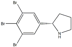 (2S)-2-(3,4,5-TRIBROMOPHENYL)PYRROLIDINE Struktur