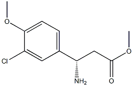 METHYL (3S)-3-AMINO-3-(3-CHLORO-4-METHOXYPHENYL)PROPANOATE Struktur