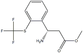 METHYL (3S)-3-AMINO-3-[2-(TRIFLUOROMETHYLTHIO)PHENYL]PROPANOATE Struktur