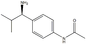 N-[4-((1R)-1-AMINO-2-METHYLPROPYL)PHENYL]ACETAMIDE Struktur